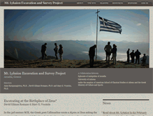 Tablet Screenshot of lykaionexcavation.org